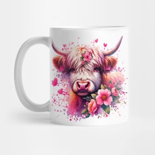 Valentine's Highland Cow Mug